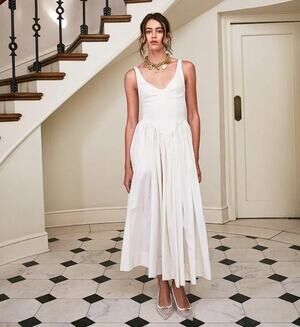 DELFI COLLECTIVE Women's Odessa Dress Size S In Cream